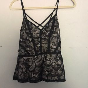 Black tank top